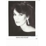 Anna Nicholas of Tales of the Unexpected signed 10x8 b/w photo Actress. Good Condition. All