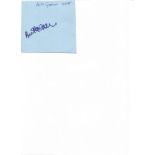 Anita Graham Lesley Eastenders 4x4 signature piece on blue card Actress. Good Condition. All