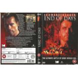 End of Days DVD sleeve signed by cast members Kevin Pollak and Miriam Margoyles. End of Days is a