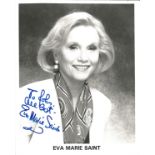 Eva Marie Saint signed 10x8 black and white photo. American actress. In a career spanning 70