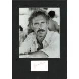 Bruce Dern signature piece mounted below b/w photo. Approx overall size 15x11. Good Condition. All