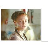 Sophie Turner Sansa Stark Game of Thrones signed 10x8 colour photo Actress. Good Condition. All