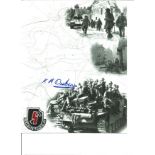 WW2 Karl Heinz Decker signed 10 x 8 b/w Montage photo. He was an 18 year old panzer grenadier with