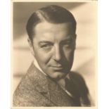 Clive Brook signed sepia 10x8 photo. (1 June 1887 – 17 November 1974) was an English film actor.