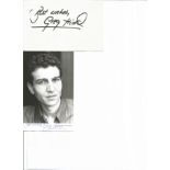 Greg Hicks Gregory Ormond from Bergerac signed 6x4 b/w photo and signature piece on white card