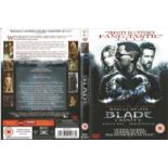 Jessica Biel signed Blade Trinity DVD, signed on cover. Includes 2 discs. Dedicated Lee. Good