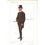 Charlie 10/2/1909. Subject Colonel Frank Shuttleworth Vanity Fair print. These prints were issued by