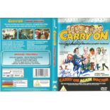 Carry On Again Doctor DVD Video signed on the cover by June Whitfield, Barbara Windsor and Amanda