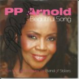 PP Arnold signed Beautiful Song CD sleeve. CD included. Good Condition. All autographs are genuine