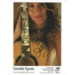 Danielle Egnew signed 12x8 colour photo. musician, actress, media personality, activist and self-