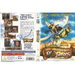 Around the World in 80 days DVD sleeve signed by Steve Coogan, Jim Broadbent and one other. Disc