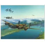 WW2 617 Sqn Tirpitz Raider Colin Cole signed collection. 2 12x8 colour photos/prints included.