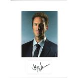 Joseph Fiennes signature piece mounted below colour photo. Approx overall size 16x12. Good