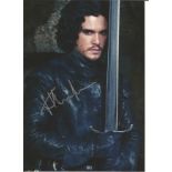 Kit Harrington John Snow Game of Thrones signed 12x10 colour photo Actor. Good Condition. All