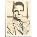 Louis Hayward signed 7x5 black and white photo. (19 March 1909 – 21 February 1985) was a