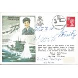 WW2 Boat signed T. M Bulloch DSO, DFC flown cover signed by Squadron Leader Terence Bulloch and