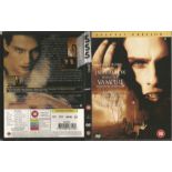 Interview with the Vampire DVD sleeve signed by cast member Christian Slater. Interview with the