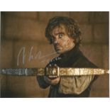 Peter Dinklage Game of Thrones hand signed 10x8 photo. This beautiful hand signed photo depicts