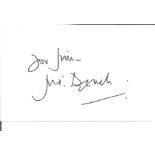 Judi Dench signed album page. Dedicated. Good condition Est.