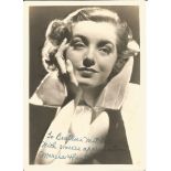 Marsha Hunt signed 7x5 vintage photo. retired American actress, model, and activist, with a career