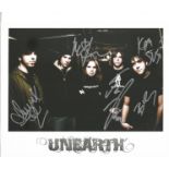 Low Price Sale! Unearth Metal Band hand signed 10x8 photo. This beautiful hand signed photo