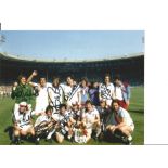 Multi signed 10x8 colour 1980 FA cup winners West Ham Utd photo. Signed by Phil Parkes, Billy Bonds,