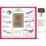 WW2 multisigned DM cover The Award of the Air Force Cross signed by Sir Dermot Boyle, Sq. Ldr F. H