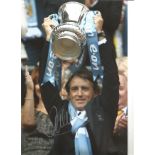 Roberto Mancini signed 10x8 colour photo of the manager. Good condition Est.