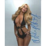 Low Price Sale! Aubrey O'Day Playboy Model / Singer hand signed 10x8 photo. This beautiful hand-