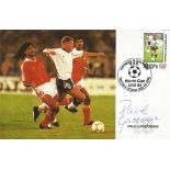 Paul Gascoigne signed World Cup USA 94 FDC. 30/7/93 Antigua & Barbuda FDI postmark. Good condition