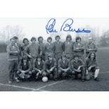 Autographed Stan Bowles Photo, A Superb Image Depicting England Players Posing For Photographers