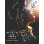 Andrew Lloyd Webber, Sarah Brightman and 3 others signed The Phantom of the Opera Companion hardback