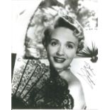 Jane Powell signed 10x8 black and white photo. American singer, dancer and actress who rose to