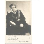 Sir John Gielgud signed 6x4 vintage postcard showing him as Hamlet. 14 April 1904 - 21 May 2000) was