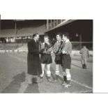 Frank Blunstone and Peter Brabrook signed 10x8 black and white England photo. Good condition Est.