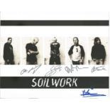Low Price Sale! Soilwork Metal Band hand signed 10x8 photo. This beautiful hand signed photo depicts