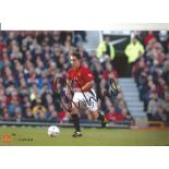 Gary Neville signed 12x8 colour Man Utd photo. Good condition Est.