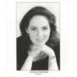 Arianna Zukerman signed 10x8 black and white photo. American lyric soprano who has performed with