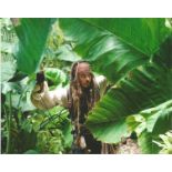 Johnny Depp signed 10x8 colour photo from Pirates of the Caribbean. Good condition Est.
