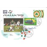 Tony Cascarino signed Italia 90 cover. 1/6/90. Good condition Est.
