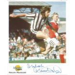 Malcolm Macdonald signed 10x8 colour Autographed Editions photo. Biography on reverse. Good