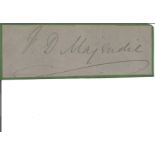 Vivian Majendi signature piece. (20 April 1886 - 13 January 1960) was a British Army officer and