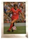 Football Kenny Dalglish 23x16 signed colour photo picturing the Liverpool legend in action limited