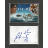 Low Price Sale! Ang Lee Life Of Pi hand signed 10x8 mounted display. This beautiful hand signed