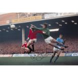 Football Autographed Joe Corrigan Photo, A Superb Image Depicting The Manchester City Goalkeeper