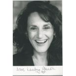 Lesley Joseph signed 6x4 black and white photo. Good condition Est.