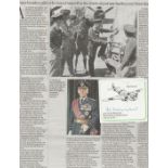 WW2 RAF Signature and obituary of WWII bomber pilot Air Chief Marshal Sir Peter De Lacey Le