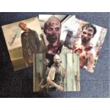 Low Price Sale! Lot of 4 Walking Dead hand signed 10x8 photos. This beautiful set of 4 hand-signed