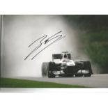 Kamui Kobayashi signed 12x8 colour photo racing for Sauber. Good condition Est.