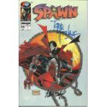 Todd Mcfarlane and Steve Orloff signed Spawn comic. Signed on front cover. Good condition Est.